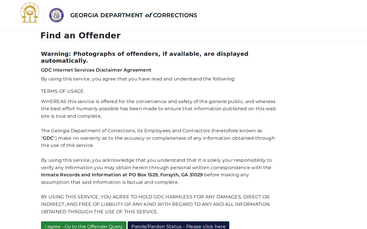 Habersham County criminal history GDC Offender Search